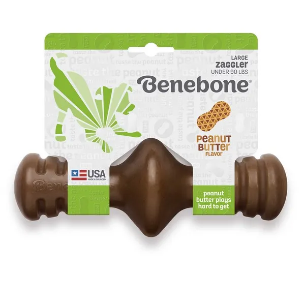 1ea Benebone Large Peanut Zaggler - Health/First Aid